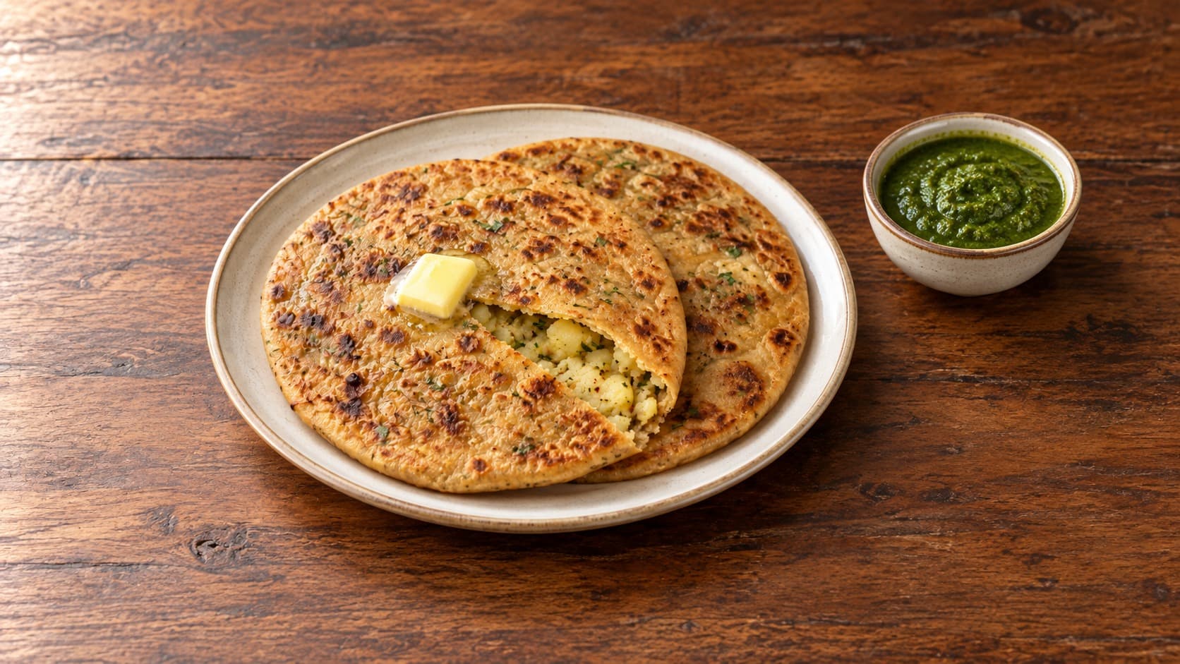 Punjabi-Style Aloo Paratha